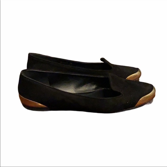 Alexander McQueen Suede Metal Cap Toe Smoking Slippers Size 39 - Picture 1 of 14